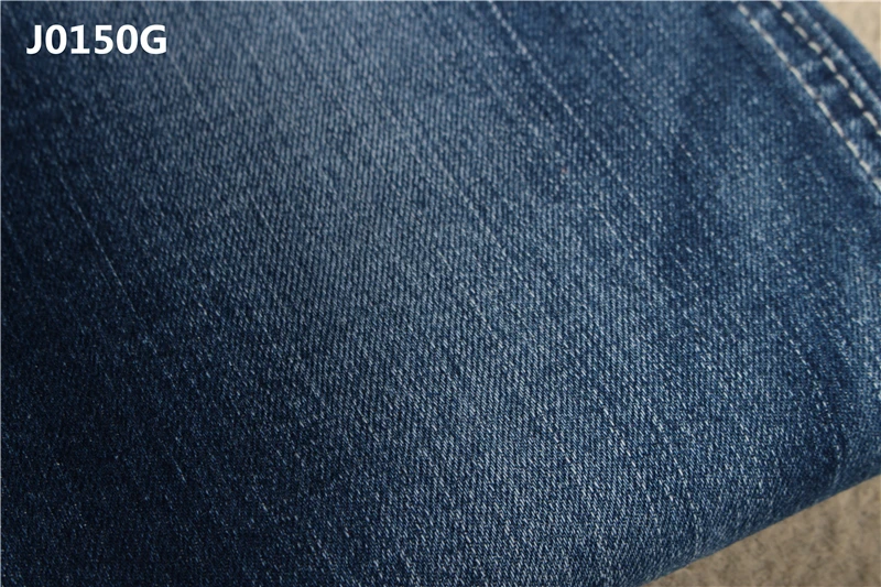 Repreve 9 oz slub effect big stretch denim fabric for lady