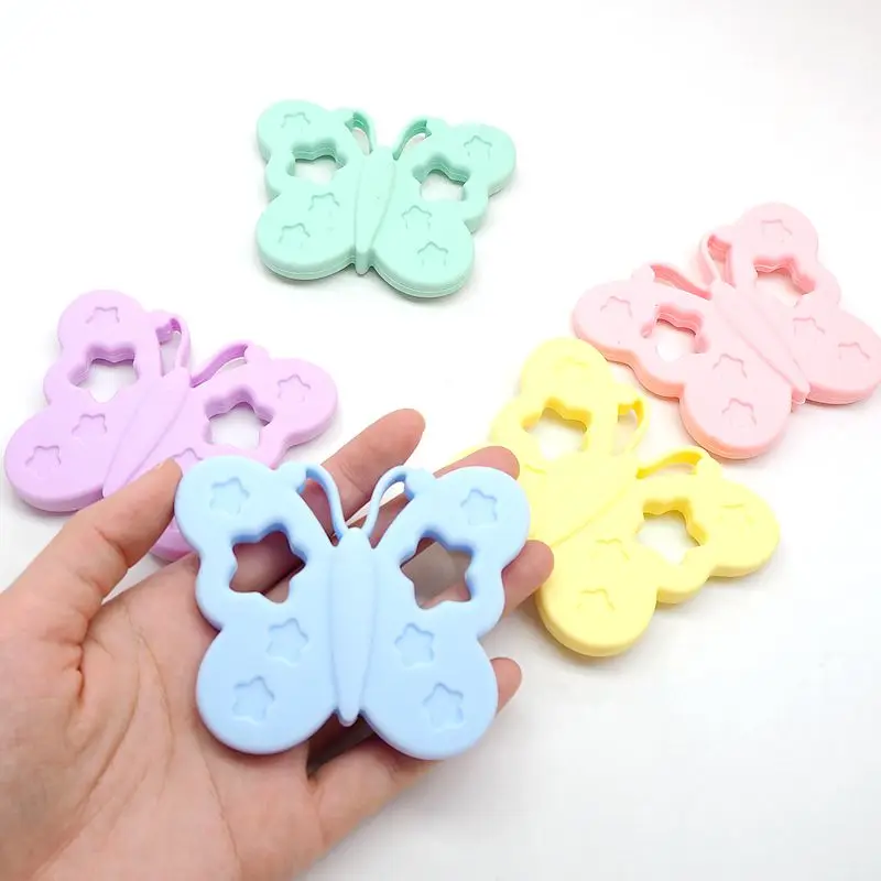 Силиконовый Прорезыватель-бабочка для зубов, без бисфенола А