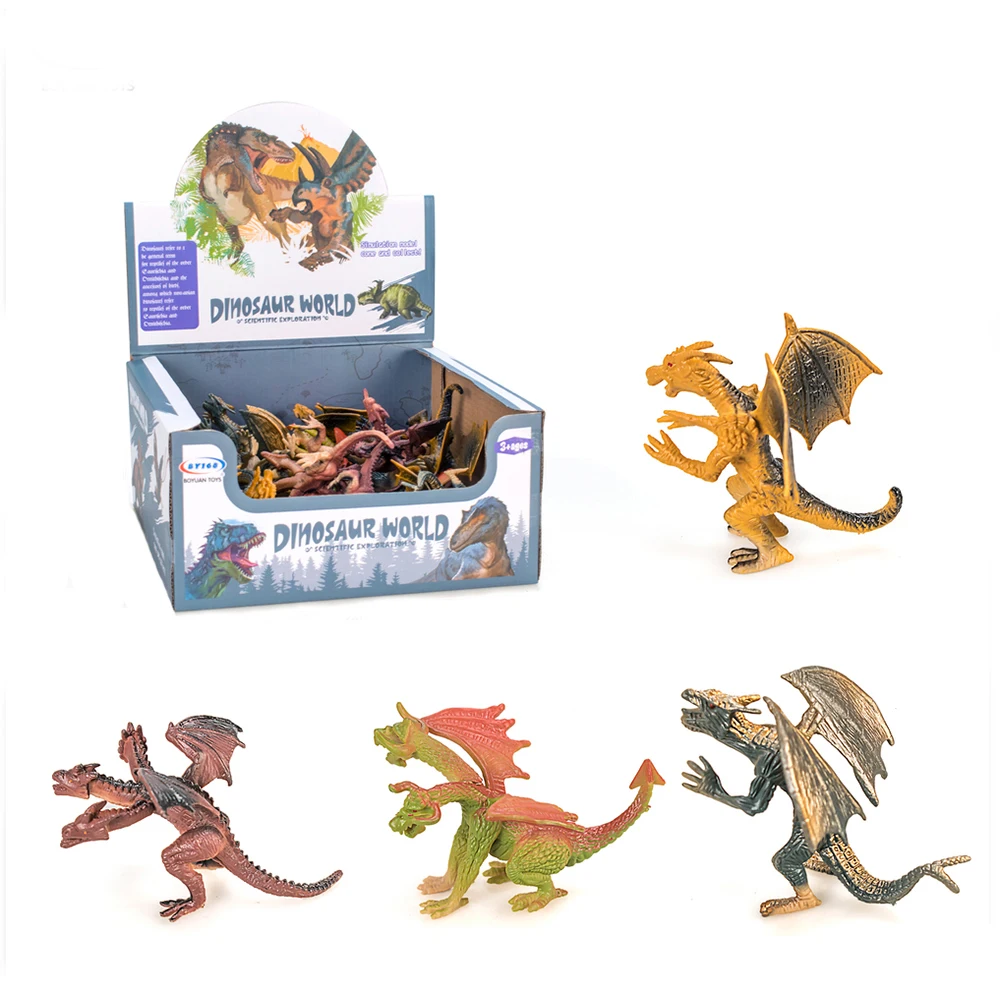 Table decoration small toy plastic dragon figure for kids collection
