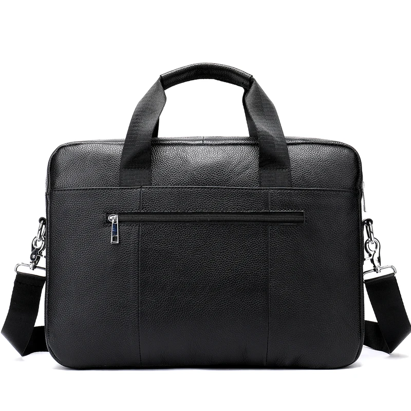 Hith Quality Waterproof Sling Office Laptop messenger Bags Tote Genuine Leather Laptop Bag For Men