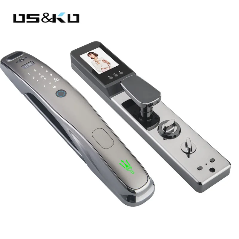 Security storage Stainless steel  smart security lock ,waterproof anti-theft keyless biometric  fingerprint door lock