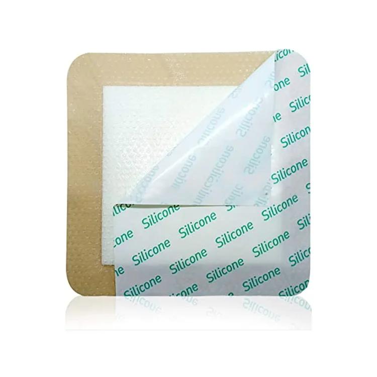 waterproof Soft paste high absorption no leak under pressure medical bordered silicone adhesive foam dressing