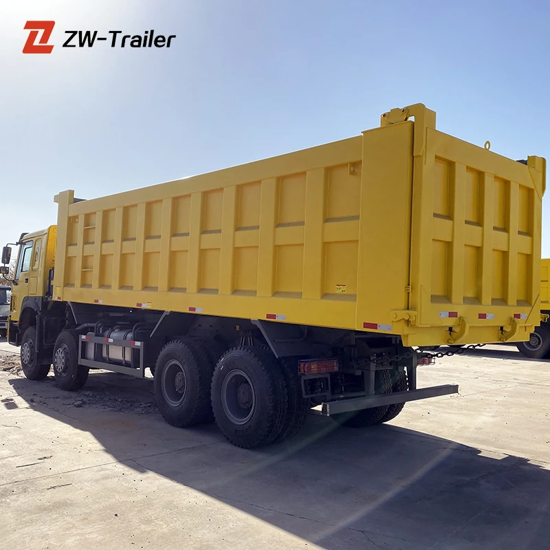  Китайский сверхмощный 8x4 Новый Желтый самосвал Howo