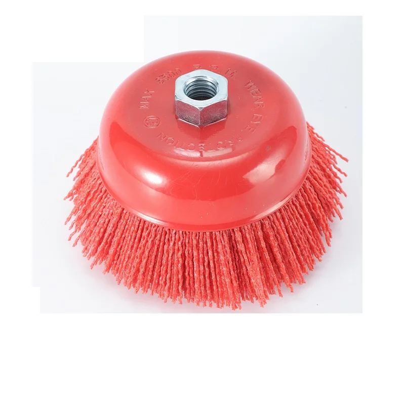 PMS Multi Nylon Cup Brush M14 Roller Industrial Polishing Grinding Round Steel Wire Wheel Brush