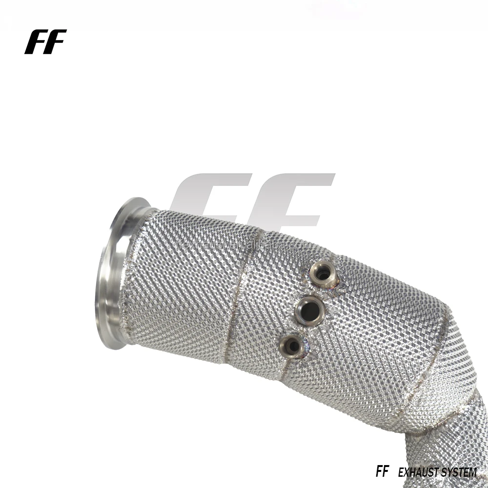 Custom Tuning exhaust sport cat downpipes for Porsche Cayenne Turbo 4.0T 9YA 2019- high flow catted downpipe