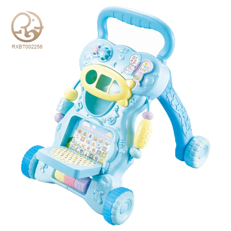 Toddlers Education Sports Stroller with Learning Machine Music Cart Soft Features for Age-Appropriate Stress Relief for Kids