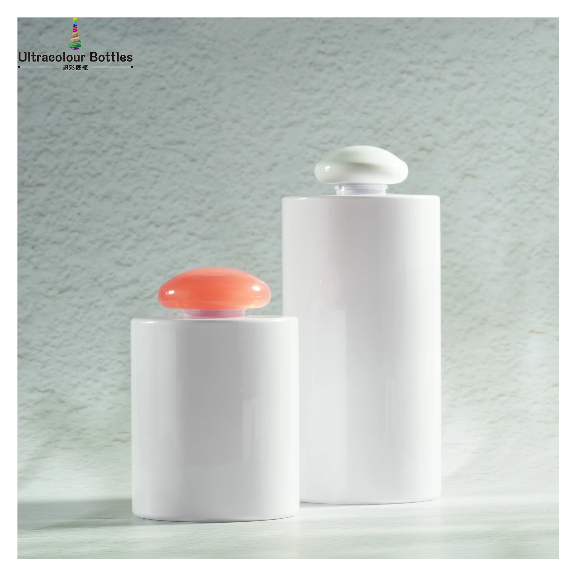 Factory Wholesale 300ml 250ml PET Plastic Lotion Bottle For Skin Care Toner Plastic Bottle Mushroom Cap Facial Toner Bottle