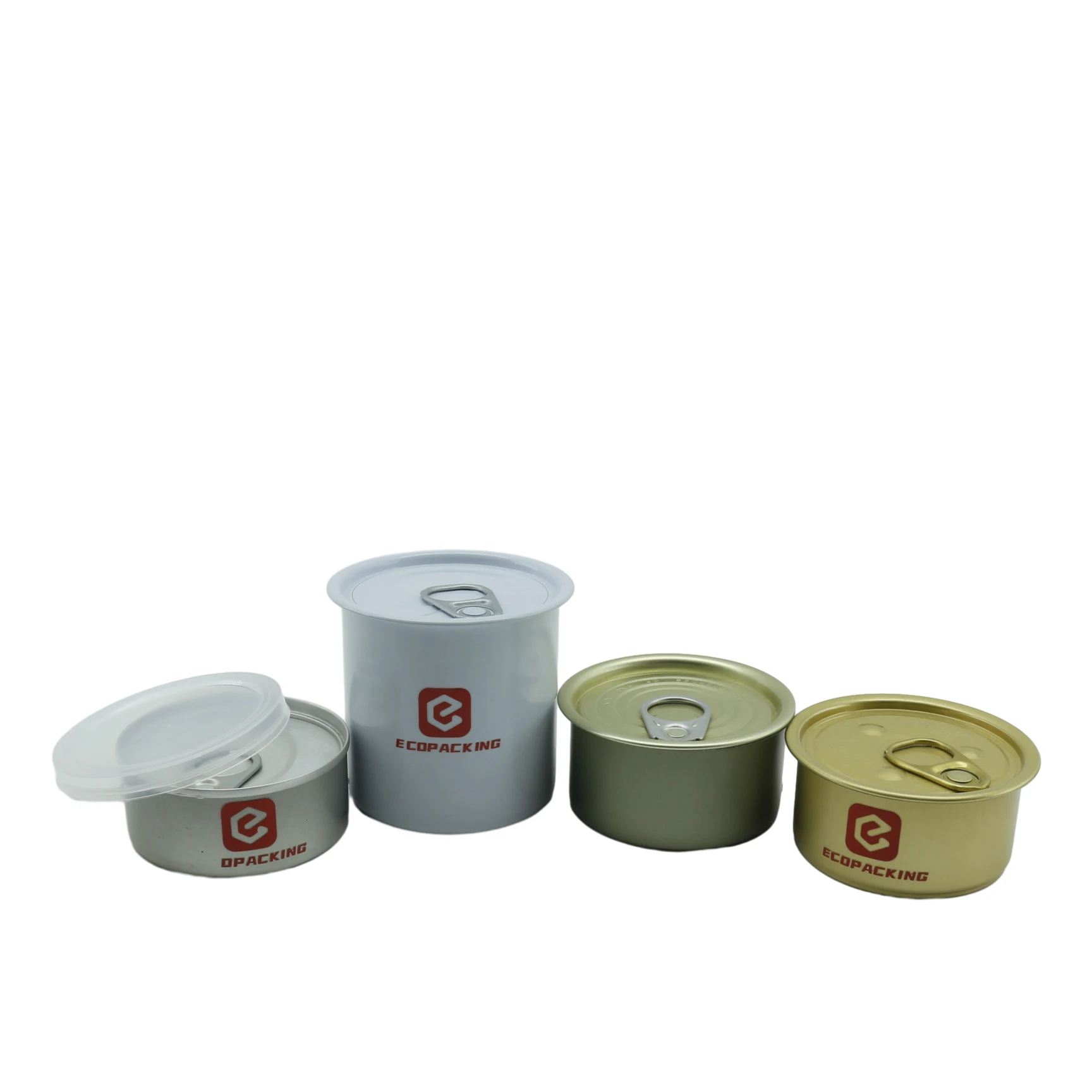 Custom tuna fish can with clear top lid canned tuna fish