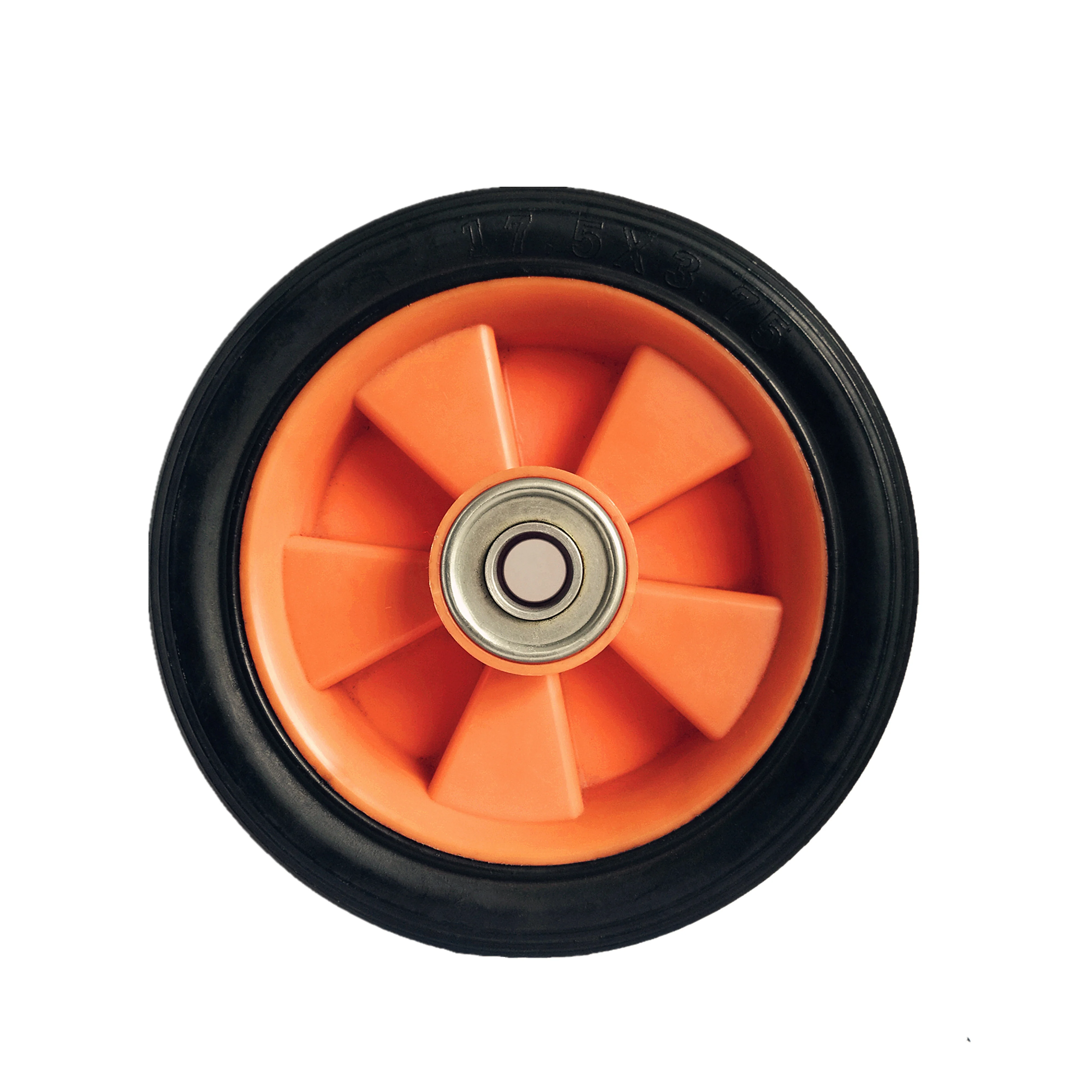 7 inch rubber caster wheel and polyethylene wheels