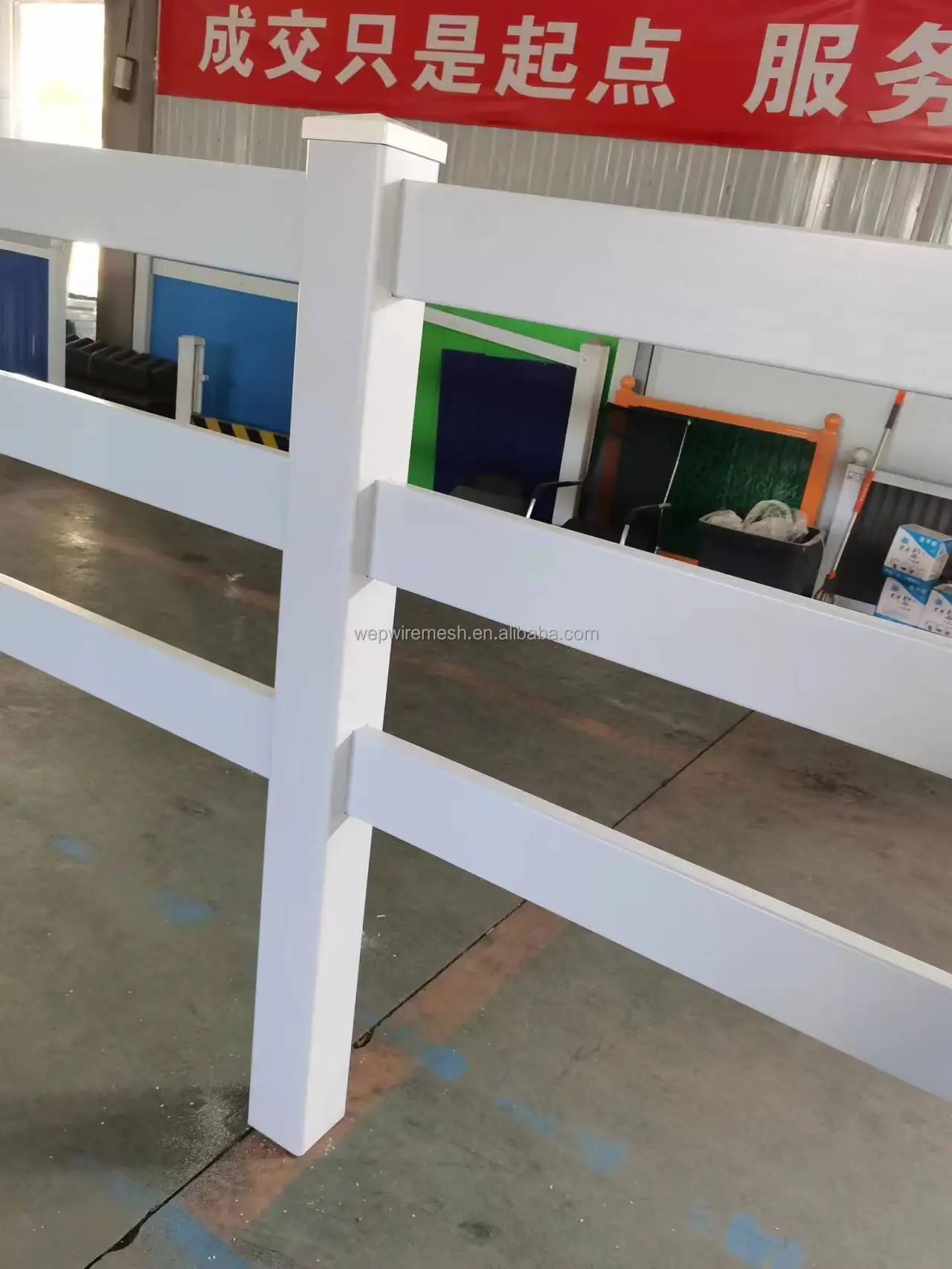 In Stock Cheap Price PVC Farm Fence Horse Fence plastic fence