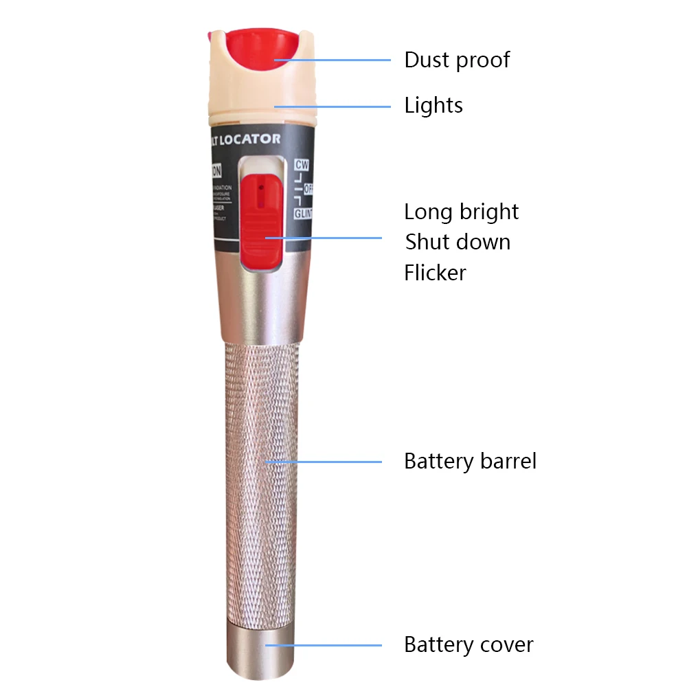 Visual Fault Locator Fiber SC FC ST Visual Fault Locator vfl 10mw 20mw 30mw 50mw 650nm optic fiber light source pen