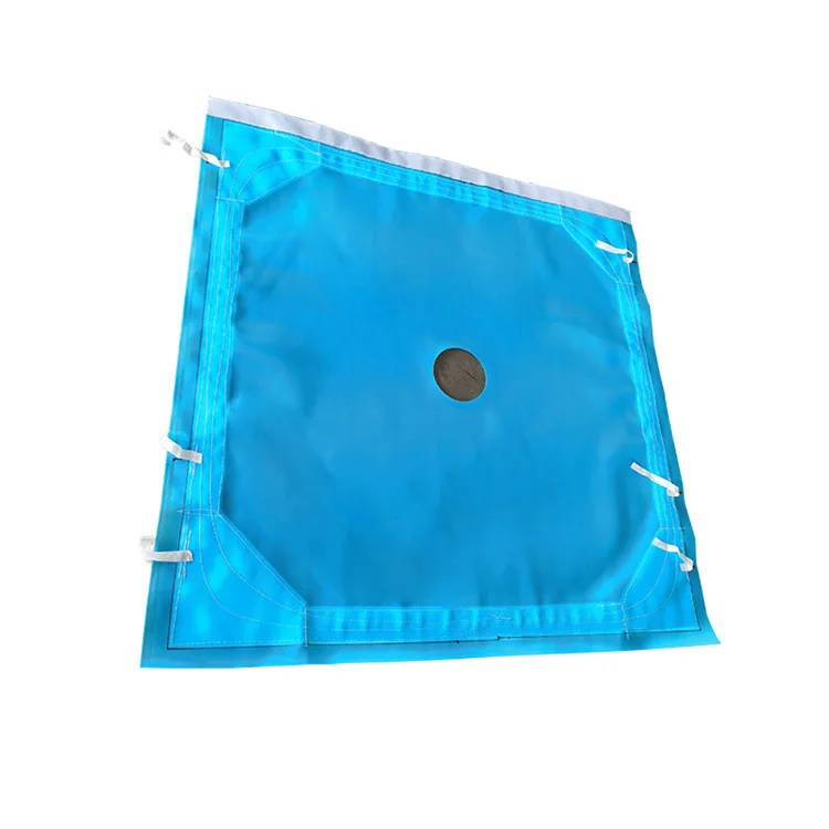 Manufacture good quality mud slurry pp filter press cloth rubber barrel neck filter press cloth
