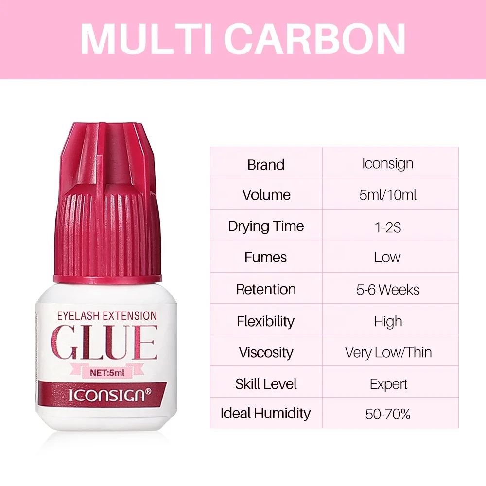 Waterproof 0.3 0.5s Wholesale Fast Dry Eyelash Extension 8 Week Lash Glue Adhesive Strong Hold Black Eyelash Glue Oil Resistant