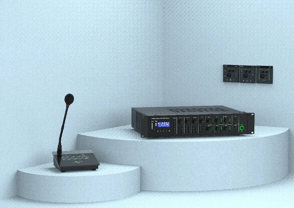 HY3066 6X60W USB SD BT Bluetoth Matrixl Public Address PA Amplifier