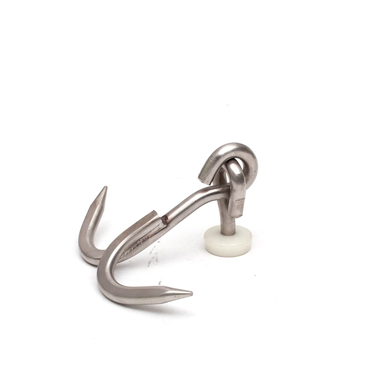 Wholesale slaughterhouse rail  double  butchers hook meat hooks for butchering hanging meat hook