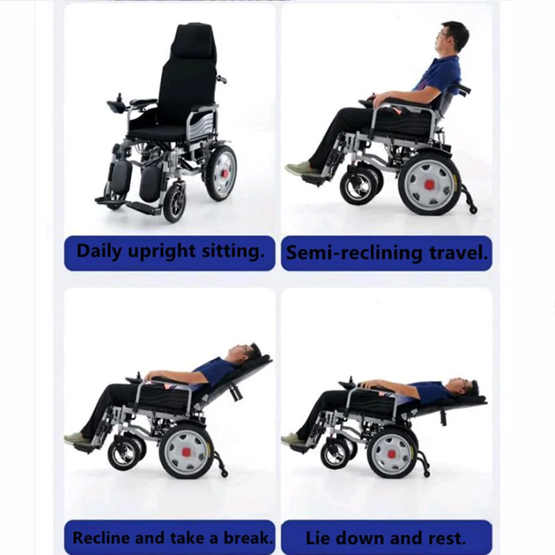 Factory direct medical wheelchair 20A 30-35km steel electric wheelchair for disabled people