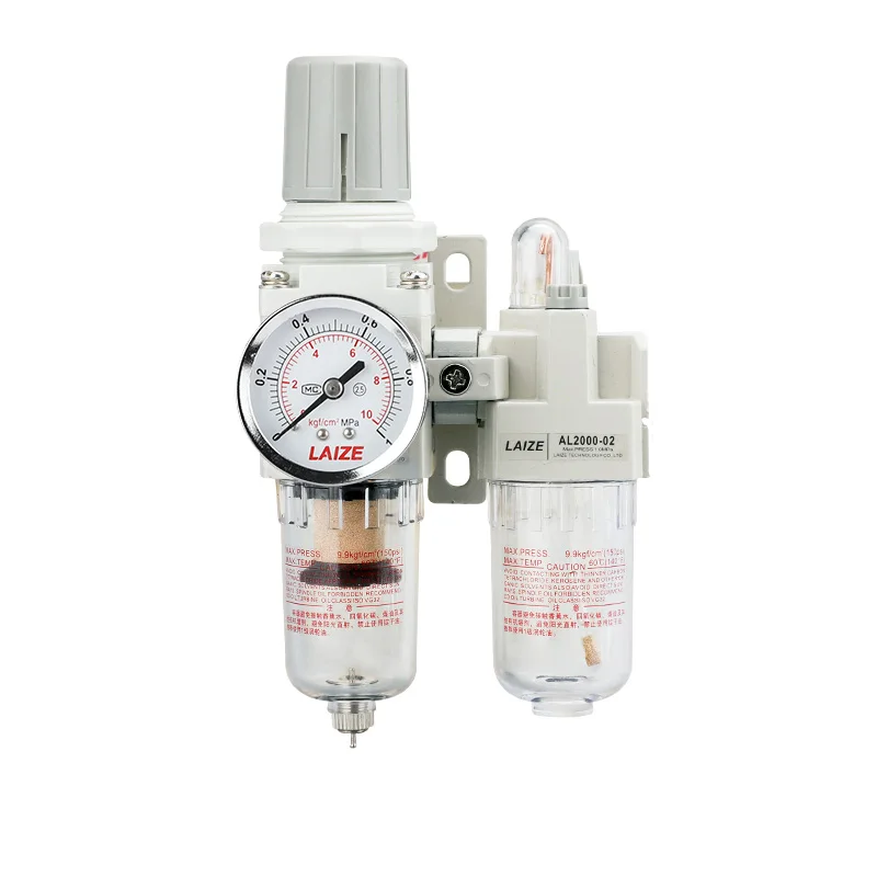 High Quality AC Series Pneumatic Compressor Air Filter Regulator Lubricator Combination SMC Type Air Source Treatment