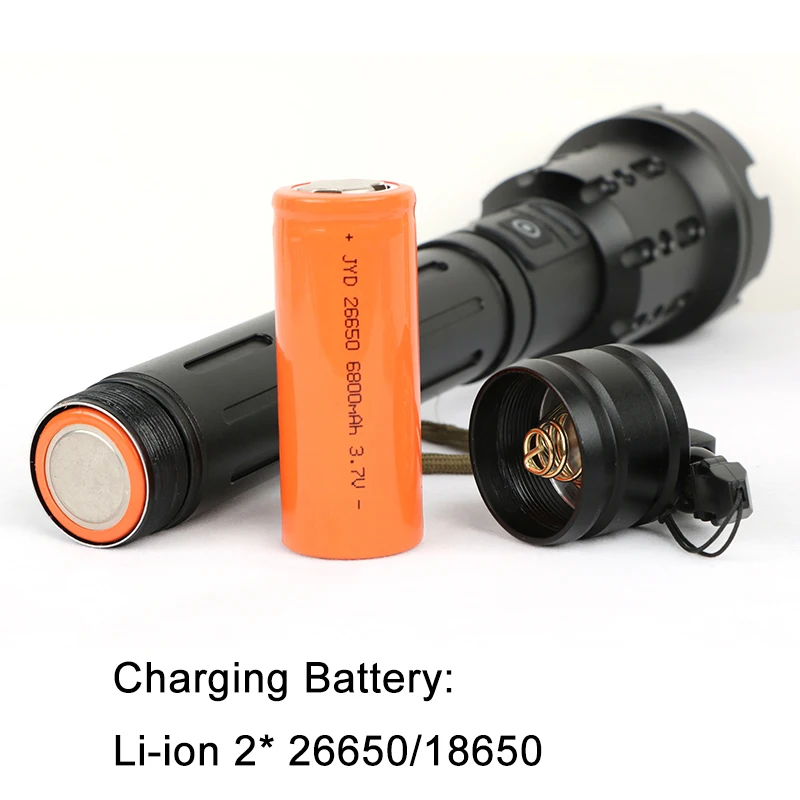 
XHP70 Flashlight Hunting Led Tactical Flashlights 5000 Lumen Rechargeable lampe de poche USB Power Bank Torch Light 