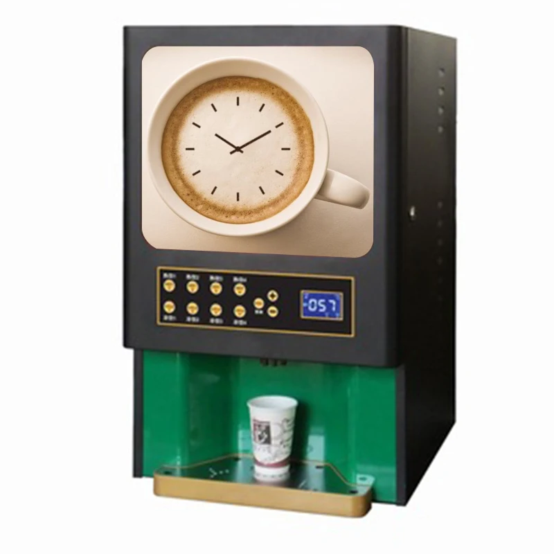 Commercial Indoor Hot Cold Chocolate Cocoa Milk Tea Dispenser Coffee Vending Machine Instant Auto Cleaning System