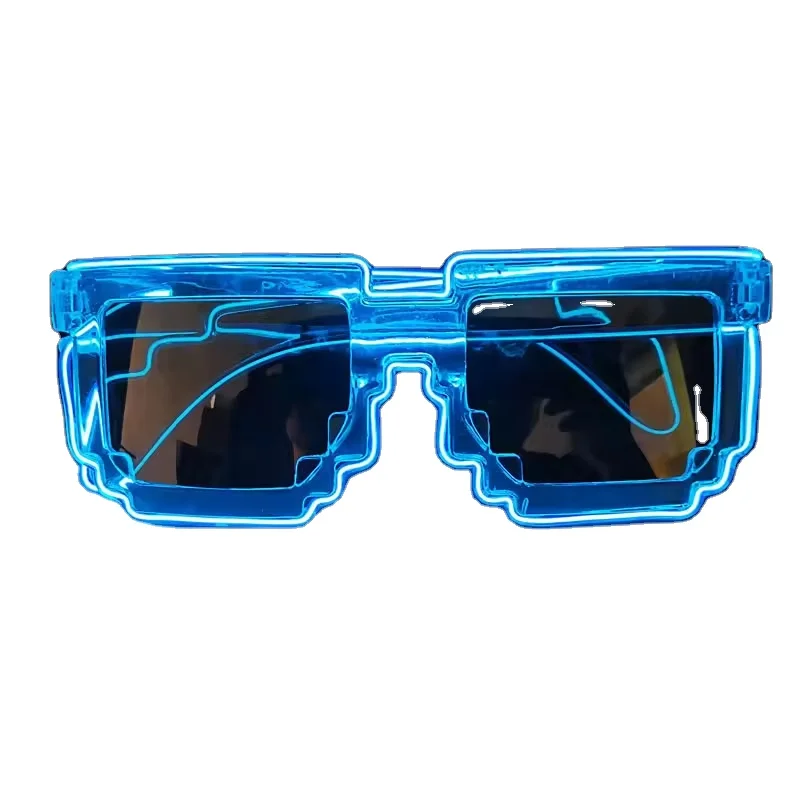 Free Shipping Futuristic Party Eyewear Bold Fashion Statement Futuristic Modern Style Flashing Luminous Glasses