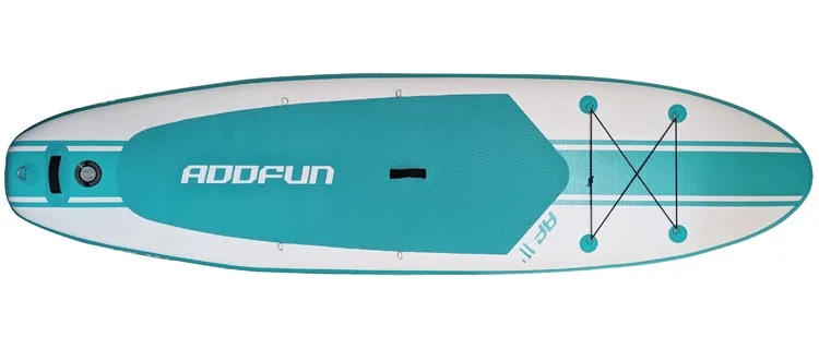 Outdoor Water Sports ISUP Hybrid Surfboard With Removable Fins And Leash
