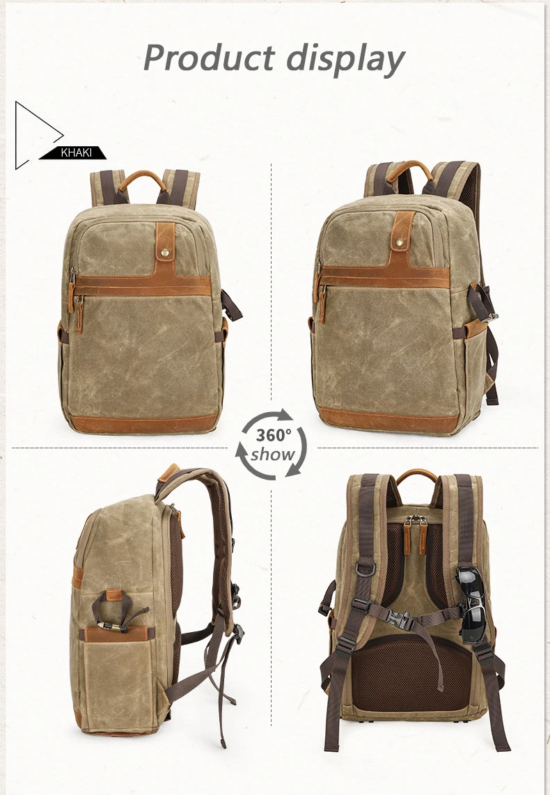 Custom travel multifunctional waterproof camera bag equipment purse backpack sling dslr camera/video bags for Canon Nikon Sony