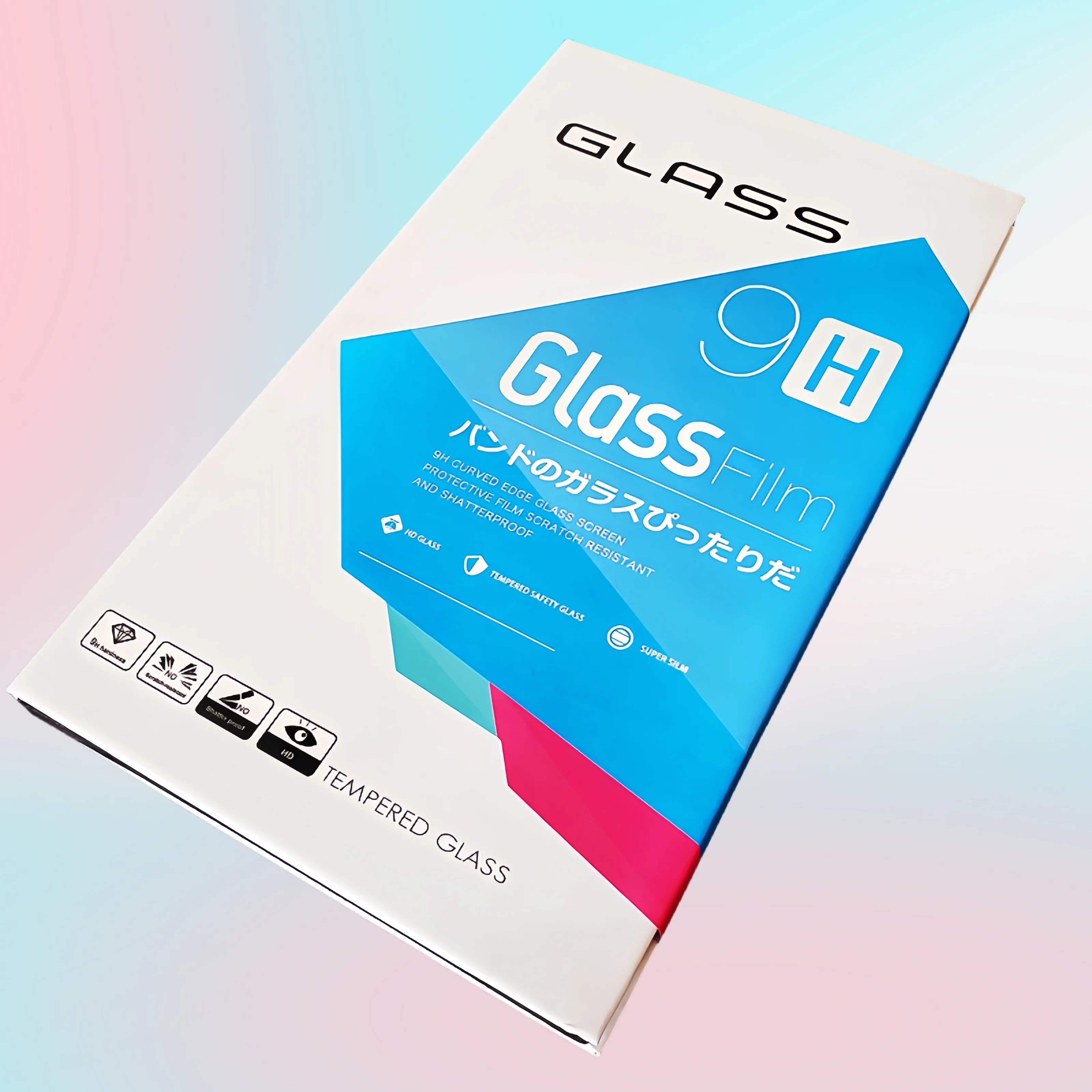 Custom Logo Cell Phone 9H Tempered Glass Screen Protector Packaging Box