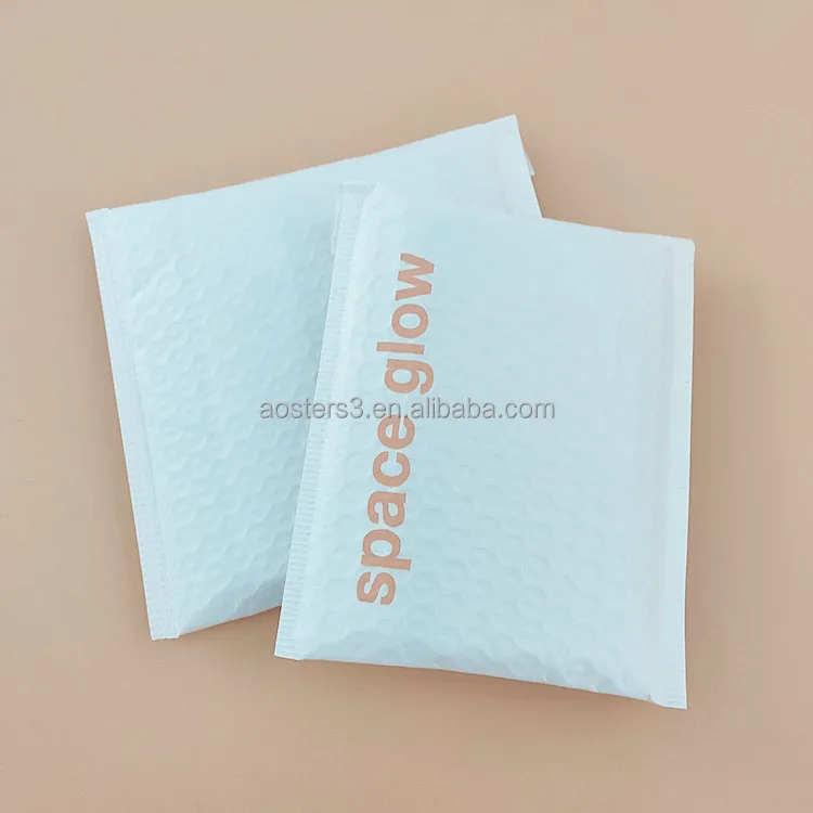 Custom Shipping Envelope Padded Compostable 100% Biodegradable Bubble Mailers Bags With Logos