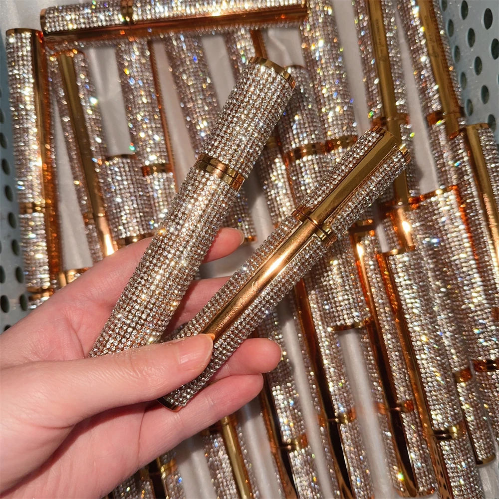 Diamond Eyelash Extension Safe Waterproof High Volume Vegan Eye Lash 3D Fiber Private Label Tubing Mascara with mascara wands