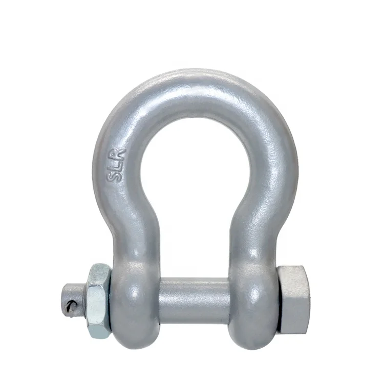 Bolt type dee bow shackle/High Strength Drop Forged Shackle/Safety Bolt Shackle