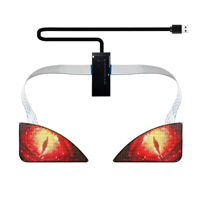 2024 Hot App Control 2024 Hot App Control Programmable Winking Blinking  Eagle Eyes LED Display Screen