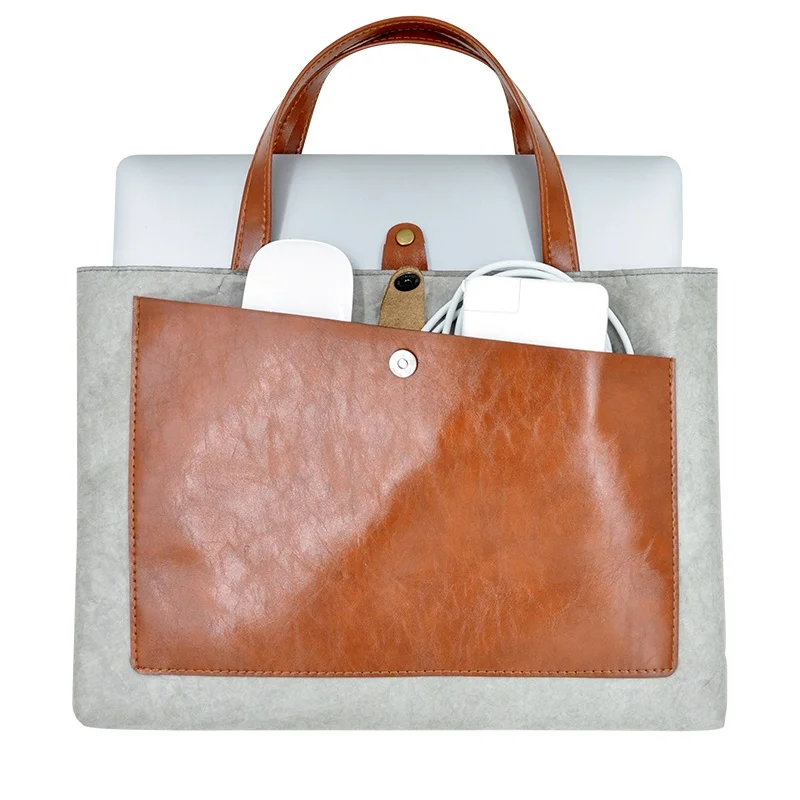 Wholesale Custom Tyvek Laptop HandBag Bag Sleeve For MacBook Pro Air13/15/16' briefcases bags women handbags tote shoulder bag