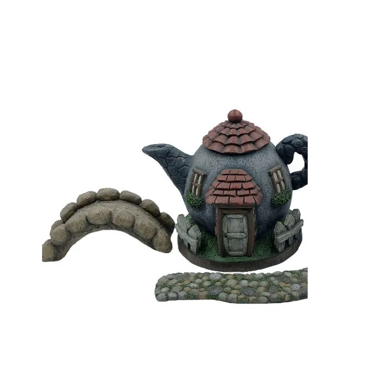 Garden Figurines Miniature Garden Accessories Polyresin Miniature Garden Figures SCULPTURE Artificial Flower Miniature Resin