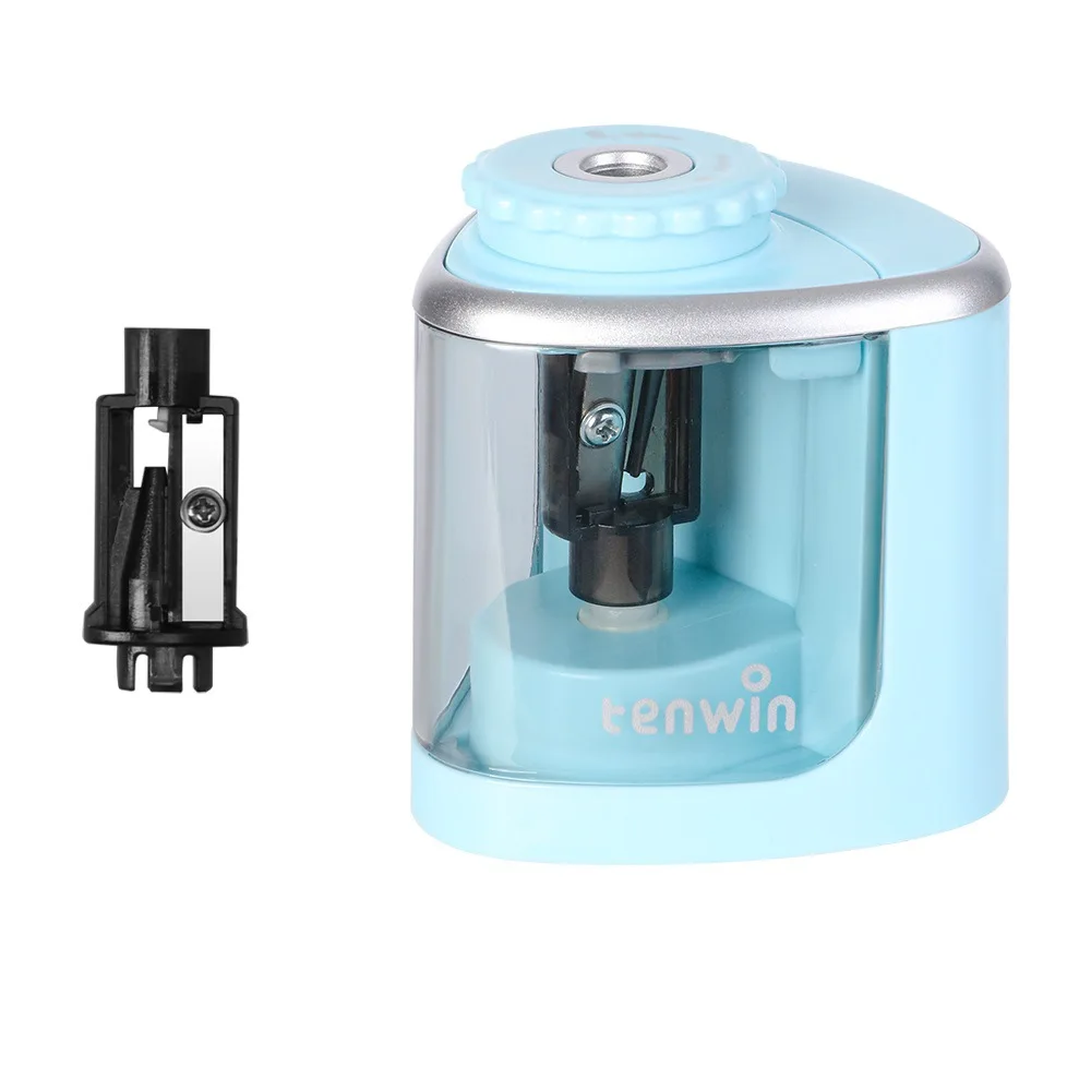 School Office Application Standard Pencil Single Hole Plastic Battery Electronic Pencil Sharpener