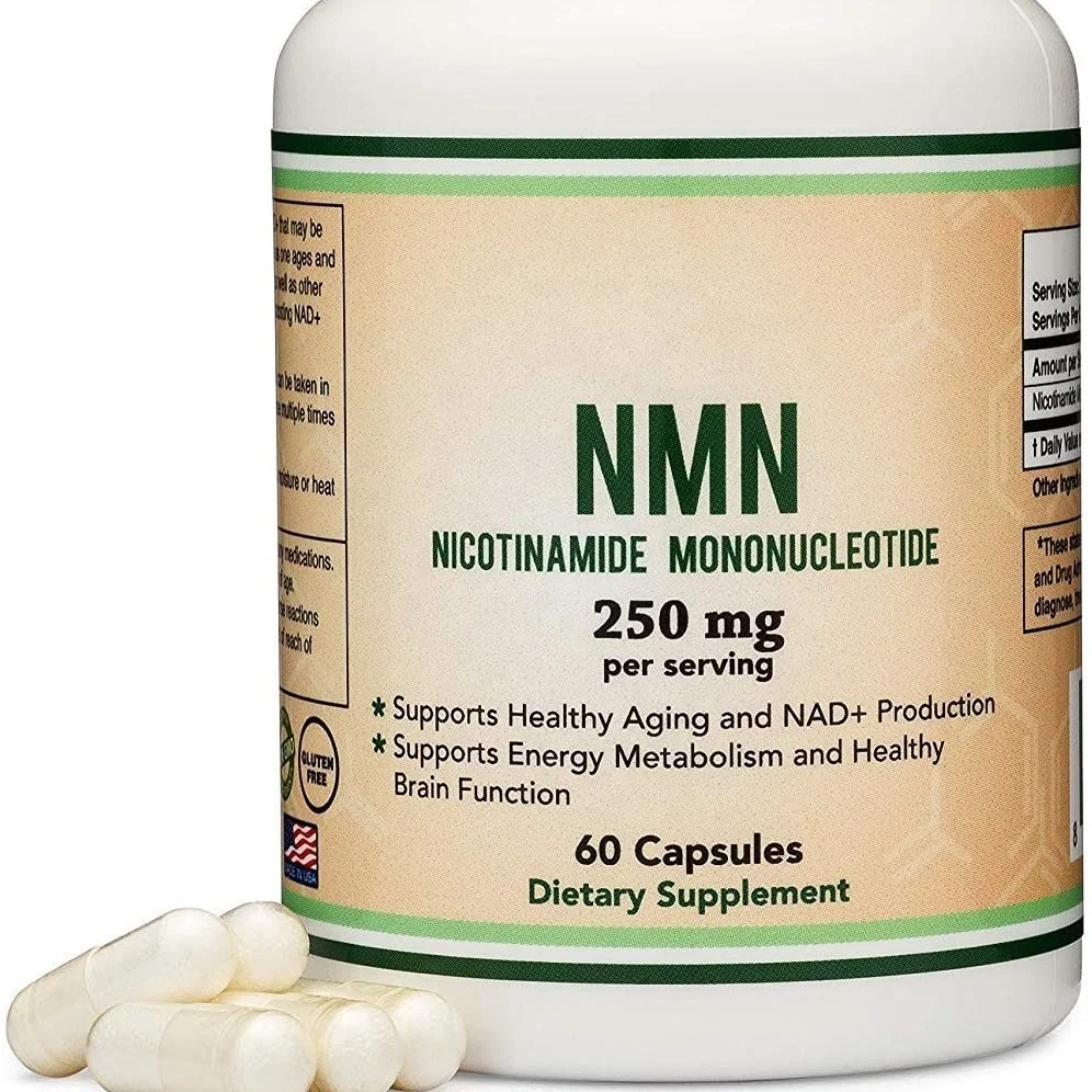 
hot sell NMN capsule powder Form 500mg Per Serving to Boost NAD+ Levels Like Riboside for Anti Aging by Double Wood Supplements 