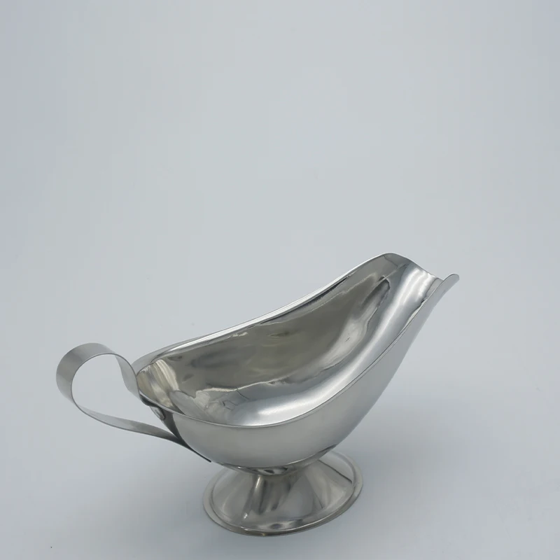 
high quality food grade stainless steel gravy sauce boat 