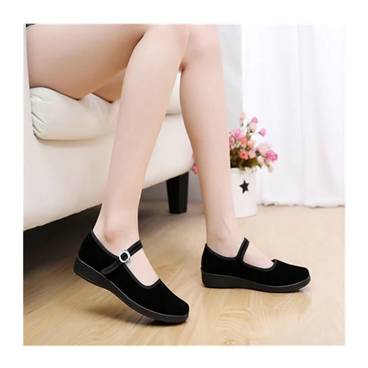 Сертифицированные CE мокасины; Женская обувь черного цвета с орнаментом ручной работы