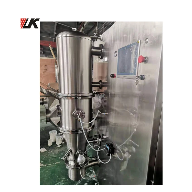
FG-120 All in one laboratory fluid bed dryer machine with top bottom spray 