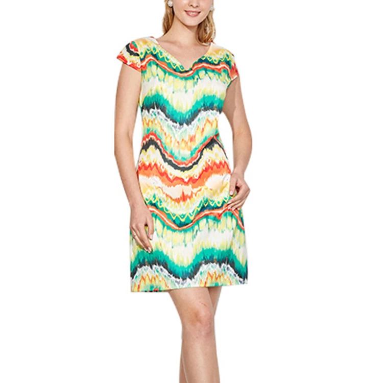 
wholesale bulk clothing 2020 elegant summer women casual dresses 