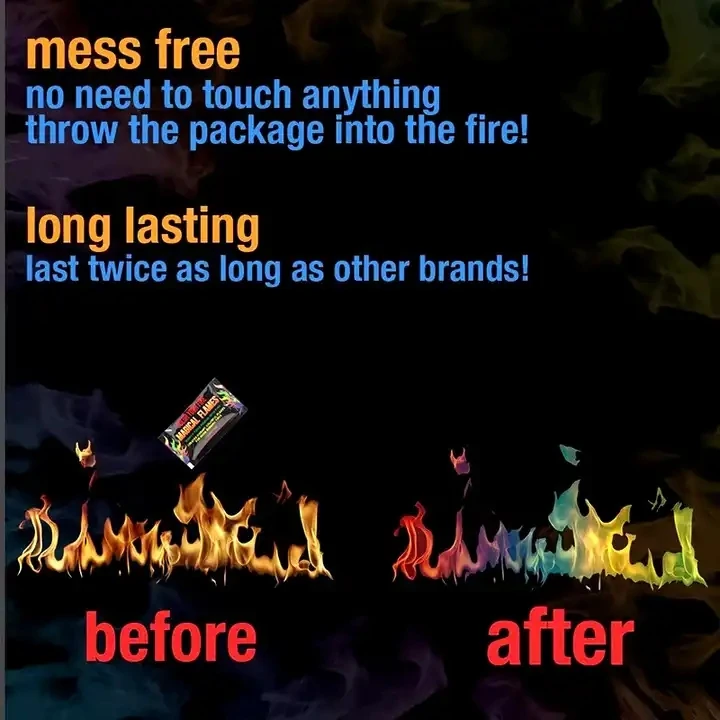 Colorful Flames Campfire Bonfire Magic Mystical Fire Magic Fire 25g For All Festival