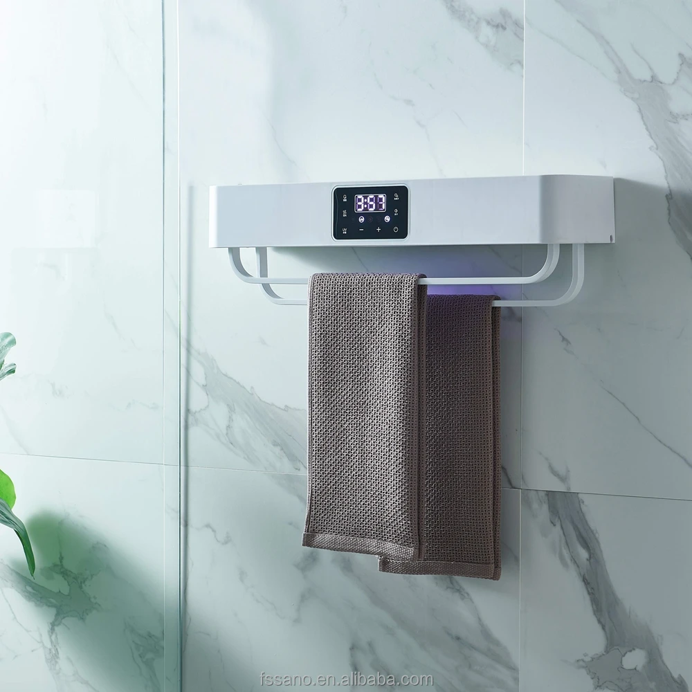 Smart Warmer Electric Towel Racks Hanger Bathroom Rack Towel Warmer Wall Mounted Shelf UV Towel Dryer