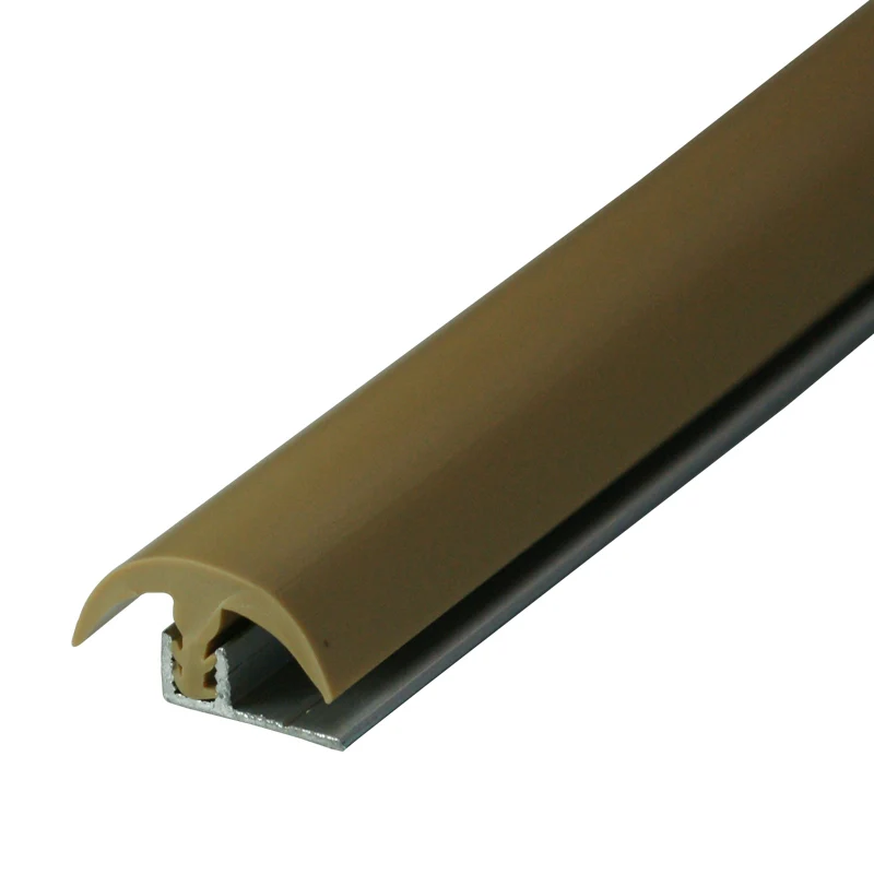 Top PVC with aluminum base rubber plastic tile to carpet transition strips