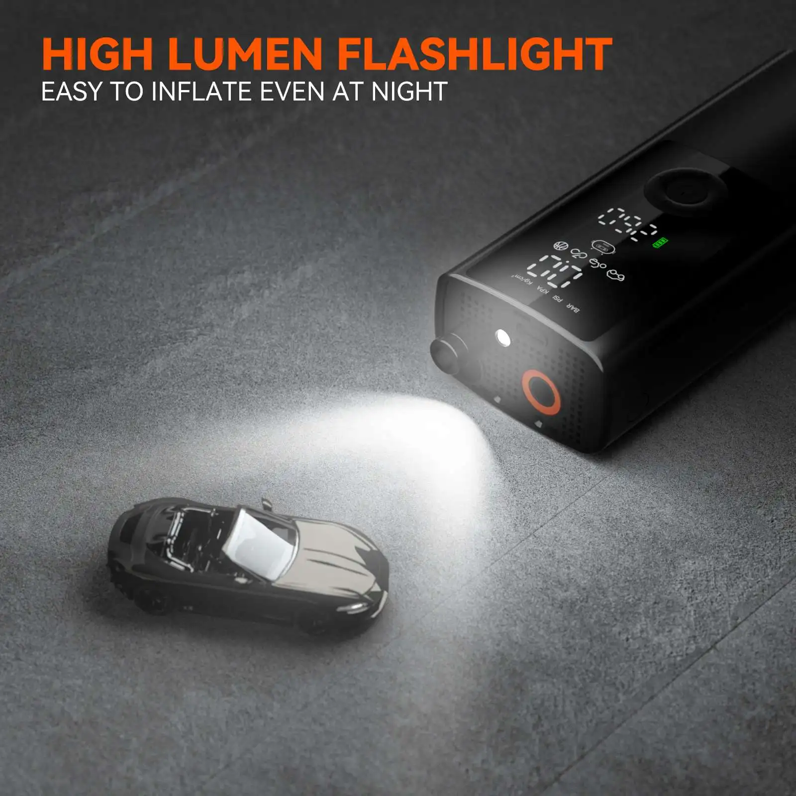 Wireless Tire 120psi Tire Inflator Portable Air Compressor Charging Electric Inflator Car Air Pump for Tire Inflation for Car