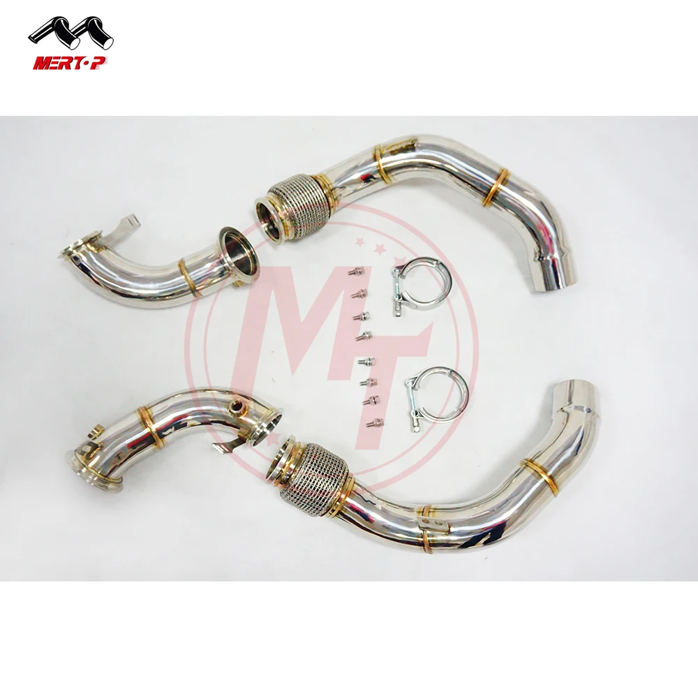 Mertop Racing Catless Downpipe для F91/F92/F93 M8 4 T S63 V8 2018 + M5