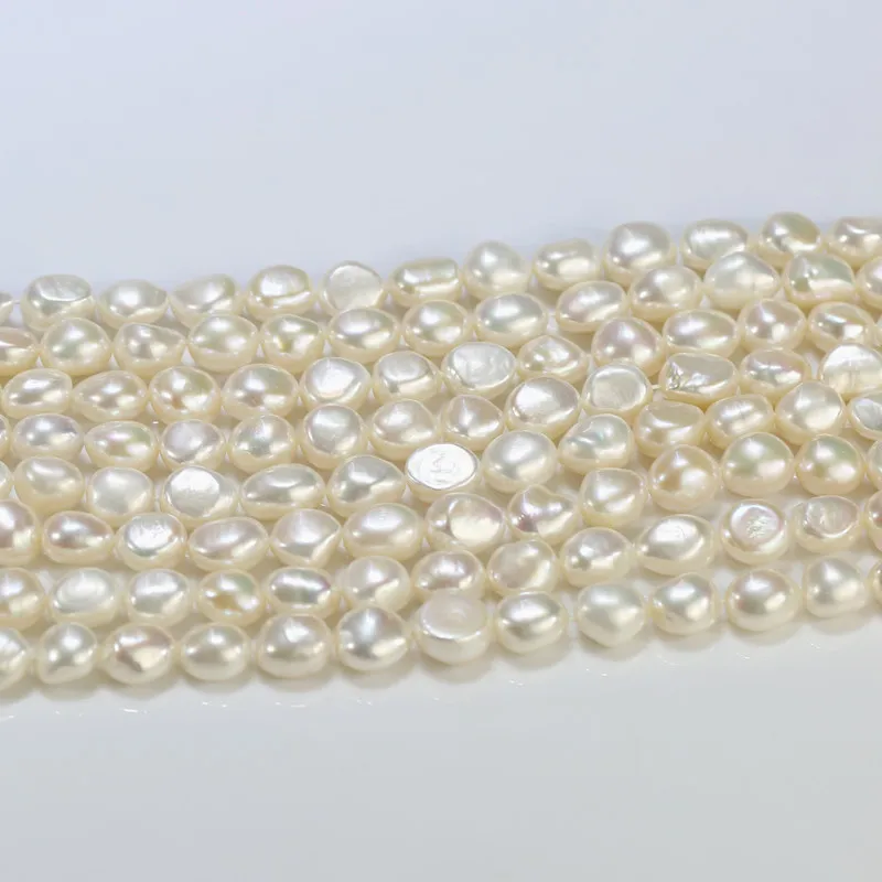 10x12mm AAA grade good quality real fresh water genuine freshwater natural nugget baroque pearl bead strand string