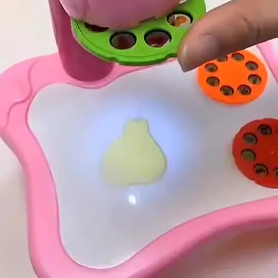 Popular Kids Toy Learning Education Projector Paint Table Children DIY Paint With Free Drawing Pens