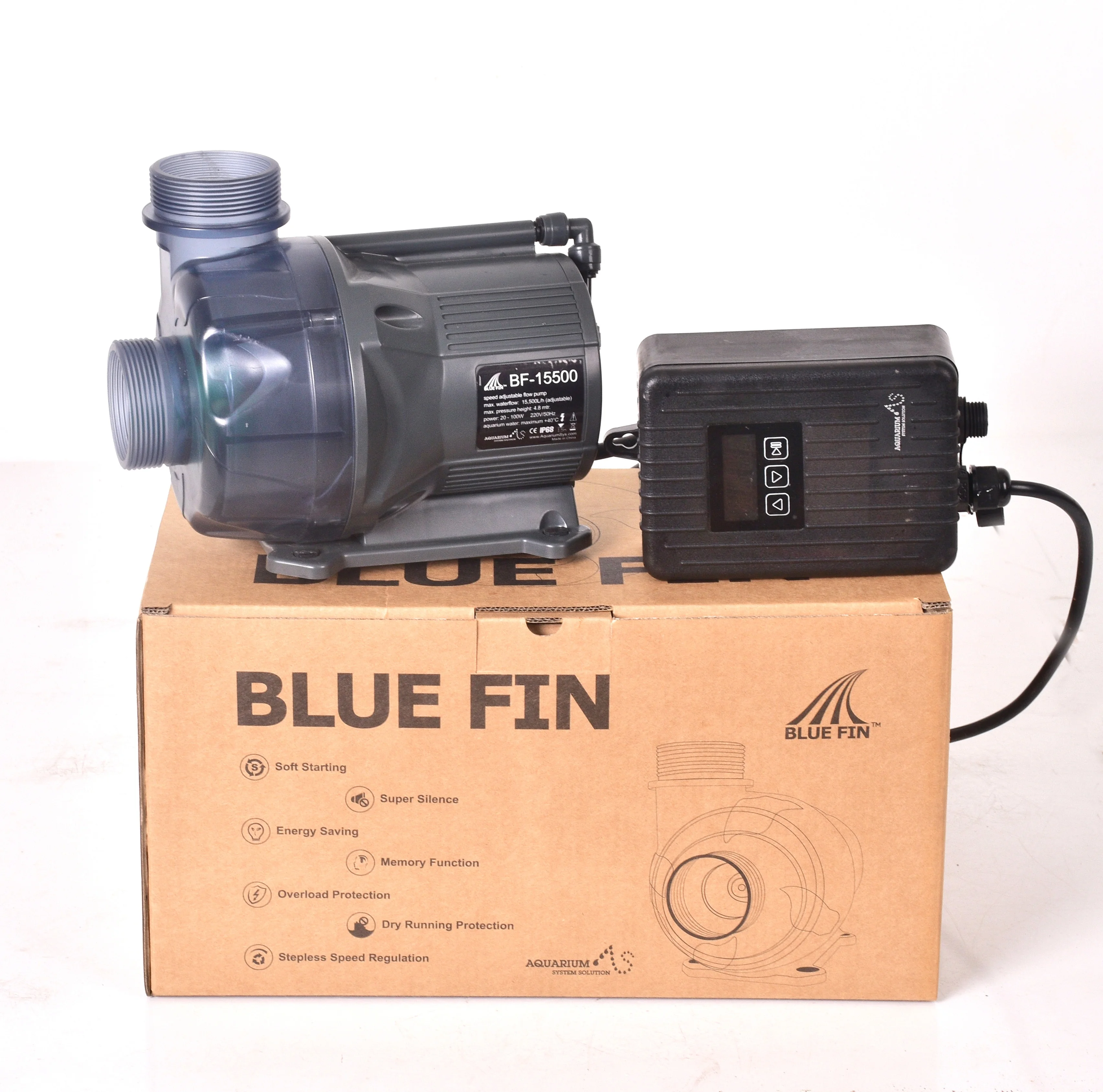 Water Pump BF-11000 A.S. Blue Fin Pump Ceramic Shaft with Pump Chamber Self-cleaning Design High-efficiency Super Silent