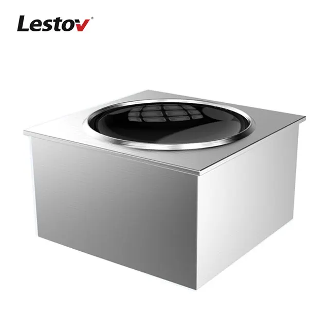 5000W Built-in Commercial Induction Wok Range Restaurant Drop-in Induction Wok Burner