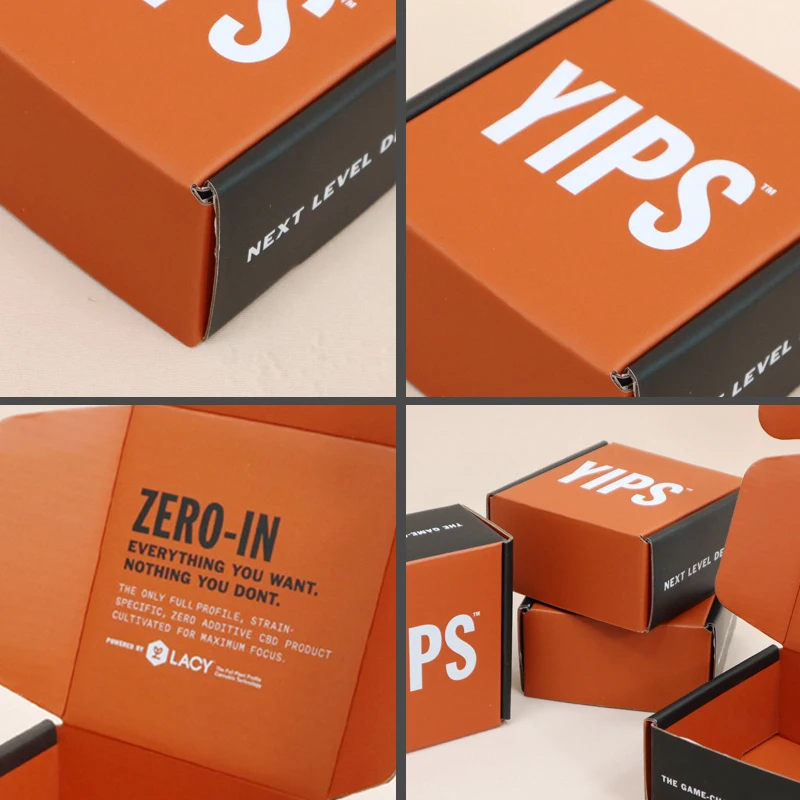 Factory direct custom logo double-sided printing clothing shoes wigs express shipping corrugated packaging paper boxes