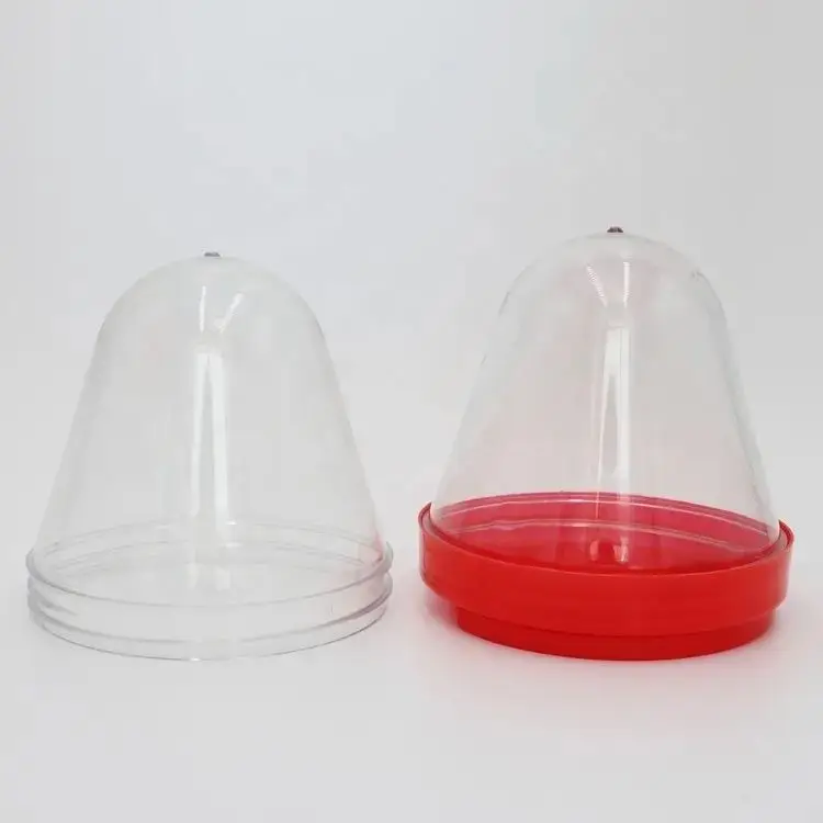 Custom plastic clear 52mm 70mm 89mm 100mm 128mm wide mouth pet jar preform for food container